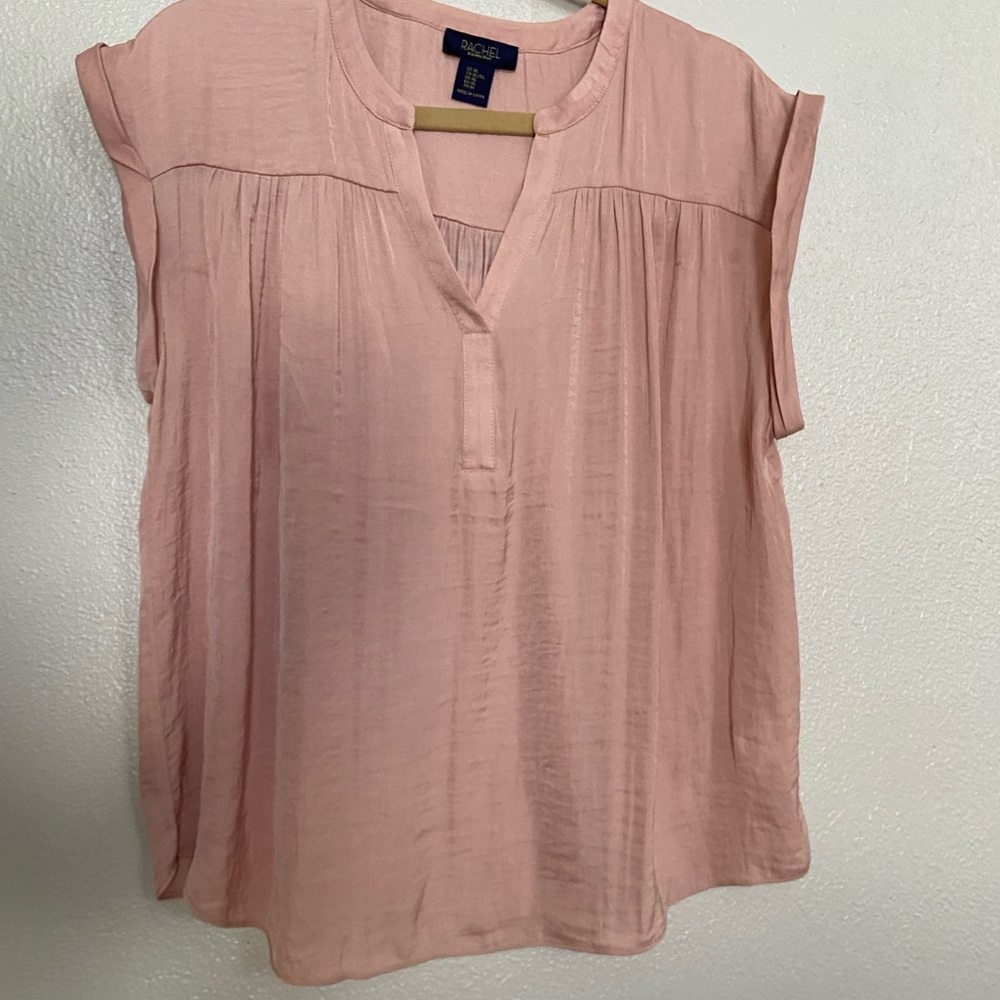 RACHEL Rachel Roy Soft Pink Cap Sleeve Blouse - Picture 2 of 6